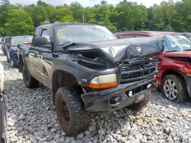 1B7GG22Y2XS172392 - 1999 DODGE DAKOTA BLACK photo 1