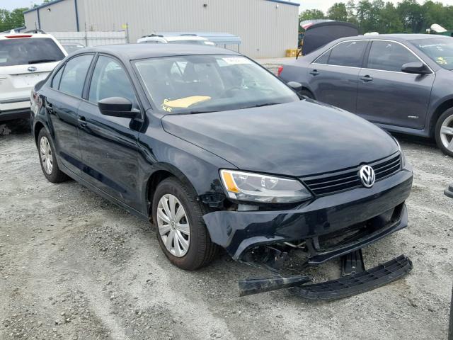 3VW2K7AJ4EM394395 - 2014 VOLKSWAGEN JETTA BASE BLACK photo 1