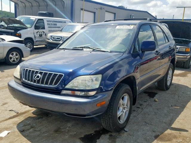 JTJHF10UX20268841 - 2002 LEXUS RX 300 BLUE photo 2