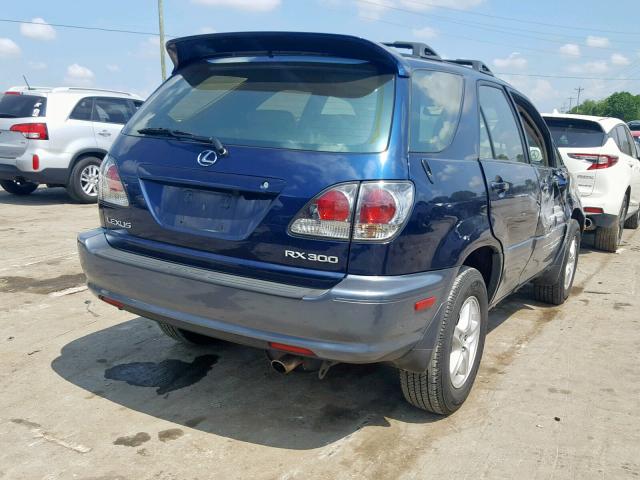 JTJHF10UX20268841 - 2002 LEXUS RX 300 BLUE photo 4