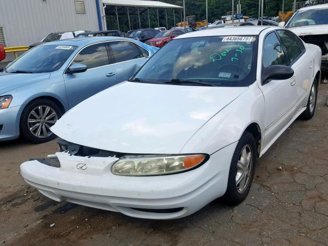 1G3NL52F54C136012 - 2004 OLDSMOBILE ALERO GL WHITE photo 2