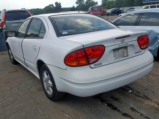 1G3NL52F54C136012 - 2004 OLDSMOBILE ALERO GL WHITE photo 3