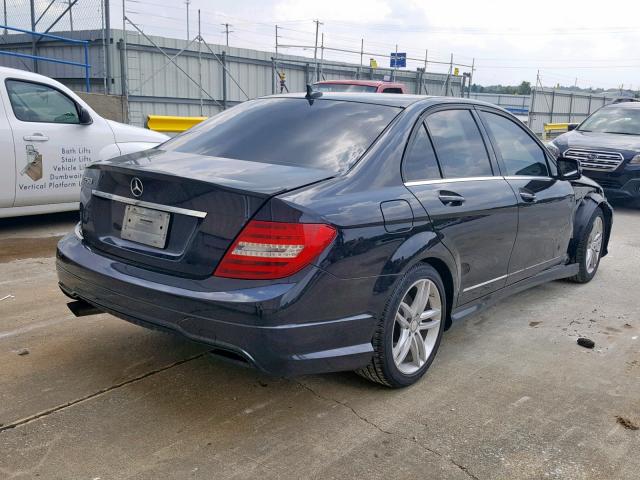 WDDGF4HB5DA824737 - 2013 MERCEDES-BENZ C 250 BLACK photo 4