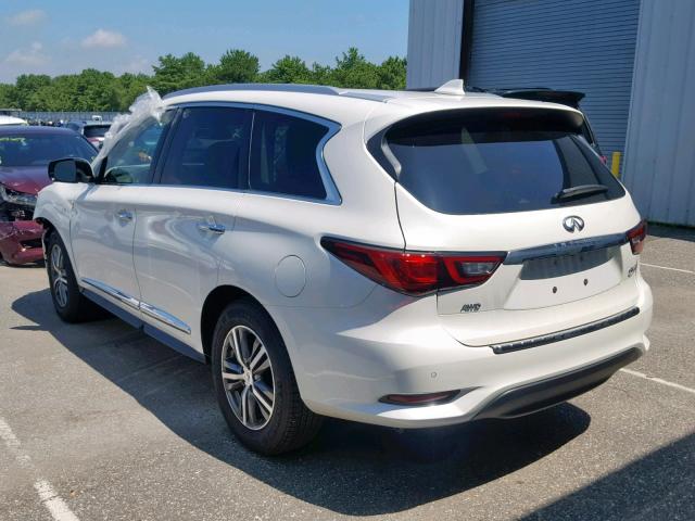 5N1DL0MM0KC567991 - 2019 INFINITI QX60 LUXE WHITE photo 3