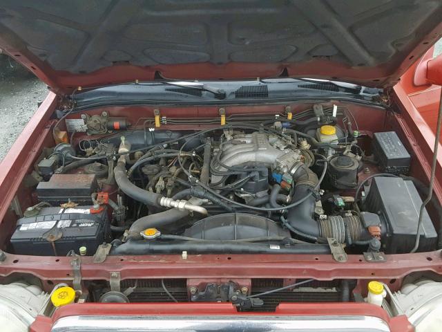 JN8AR07Y0XW378904 - 1999 NISSAN PATHFINDER RED photo 7