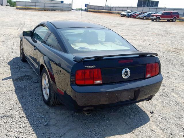 1ZVHT82H075245645 - 2007 FORD MUSTANG GT BLACK photo 3