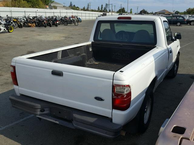 1FTYR10U31PB30753 - 2001 FORD RANGER WHITE photo 4