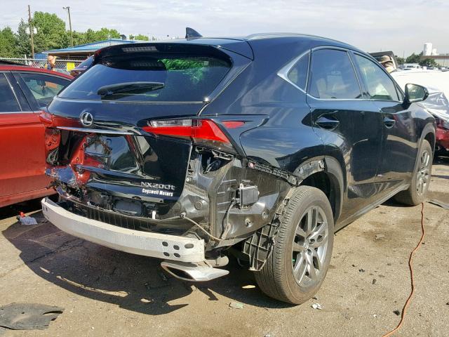 JTJBARBZ0G2063634 - 2016 LEXUS NX 200T BLACK photo 4