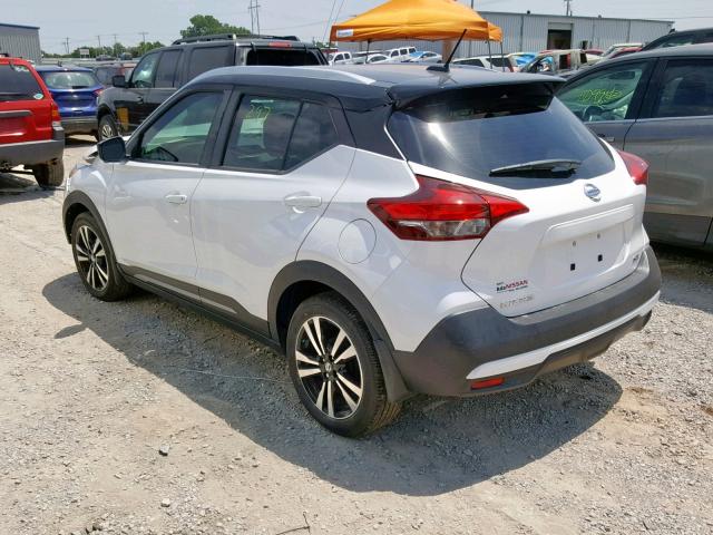 3N1CP5CU6KL538666 - 2019 NISSAN KICKS S WHITE photo 3