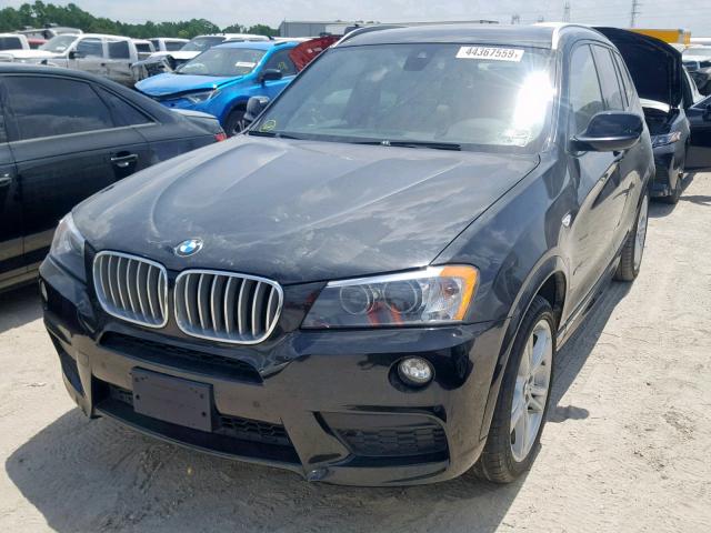 5UXWX7C58EL984430 - 2014 BMW X3 XDRIVE3 BLACK photo 2