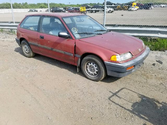 JHMED6356KS003480 - 1989 HONDA CIVIC DX ORANGE photo 1