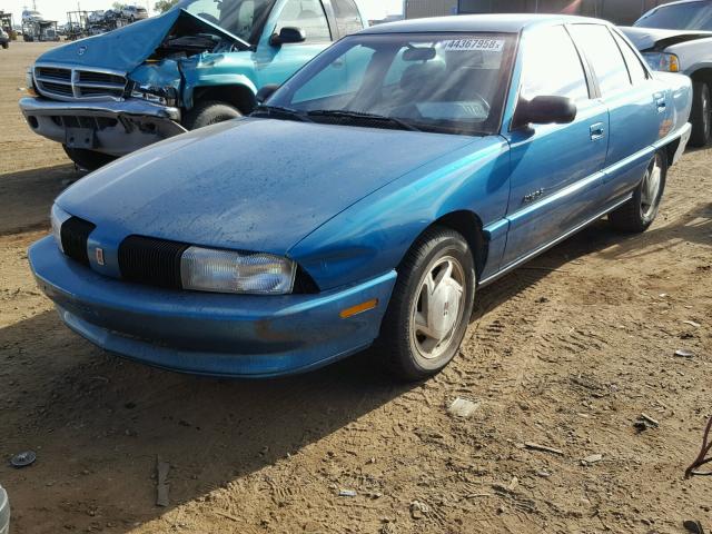 1G3NL55D7SM323074 - 1995 OLDSMOBILE ACHIEVA S TEAL photo 2