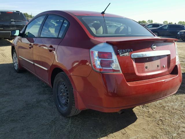 3N1AB6AP7CL709029 - 2012 NISSAN SENTRA 2.0 RED photo 3