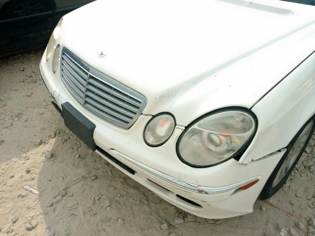 WDBUF65J45A653788 - 2005 MERCEDES-BENZ E 320 WHITE photo 9