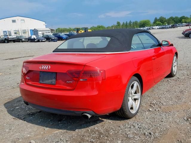 WAULFAFH6EN006214 - 2014 AUDI A5 PREMIUM RED photo 4