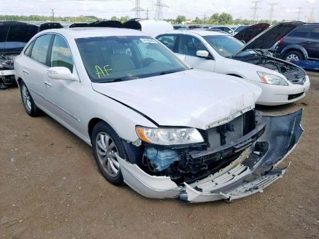 KMHFC46F78A276679 - 2008 HYUNDAI AZERA SE WHITE photo 1