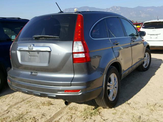 JHLRE3H72AC008163 - 2010 HONDA CR-V EXL SILVER photo 4