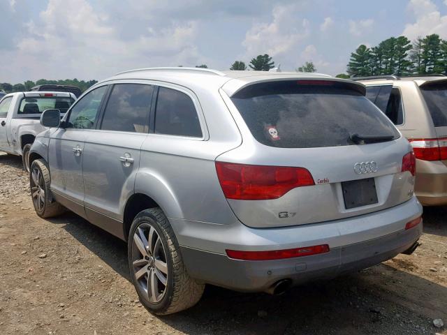 WA1BV74L17D046909 - 2007 AUDI Q7 4.2 QUA SILVER photo 3