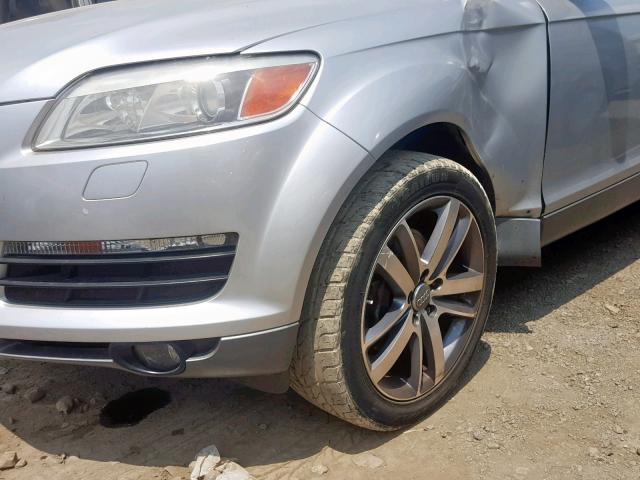 WA1BV74L17D046909 - 2007 AUDI Q7 4.2 QUA SILVER photo 9