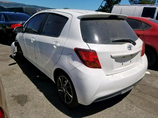 VNKKTUD39GA064609 - 2016 TOYOTA YARIS L WHITE photo 3