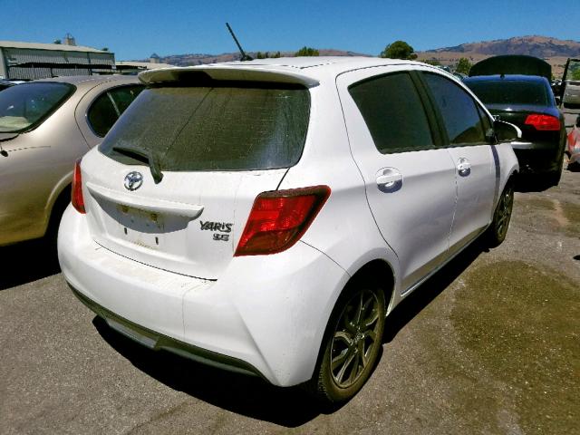 VNKKTUD39GA064609 - 2016 TOYOTA YARIS L WHITE photo 4