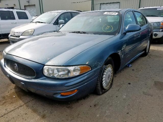 1G4HP54K414225583 - 2001 BUICK LESABRE CU BLUE photo 2