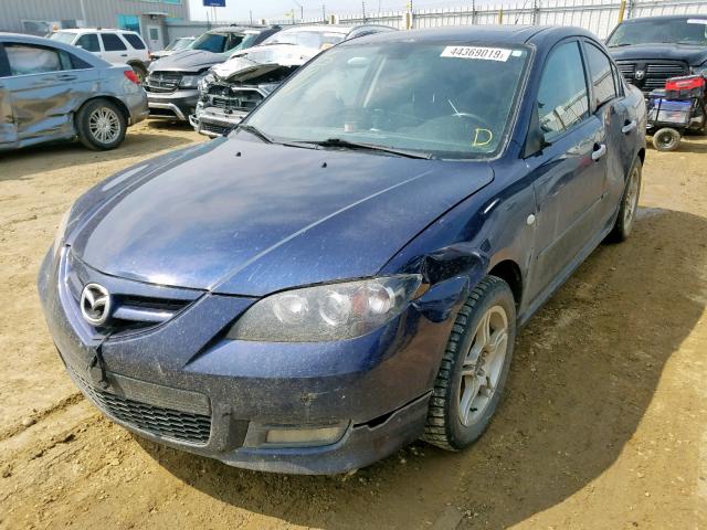 JM1BK323191233761 - 2009 MAZDA 3 S BLUE photo 2