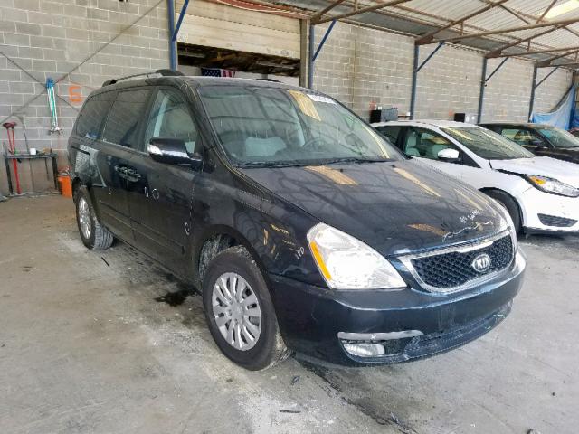 KNDMG4C73E6548950 - 2014 KIA SEDONA LX BLACK photo 1