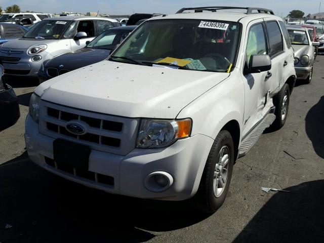 1FMCU49399KA42332 - 2009 FORD ESCAPE HYB WHITE photo 2