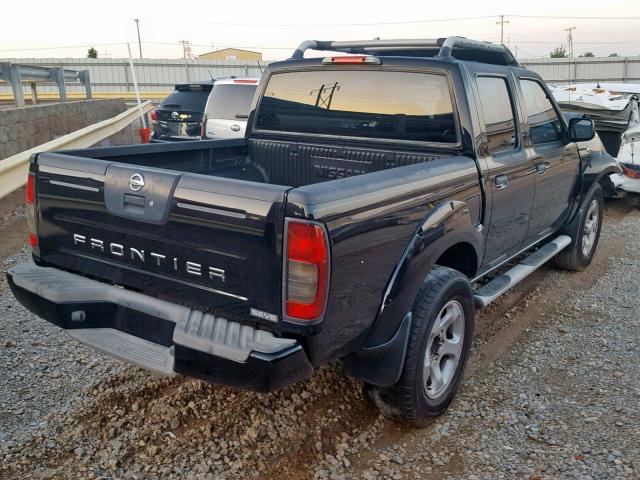 1N6ED27TX4C431789 - 2004 NISSAN FRONTIER C BLACK photo 4