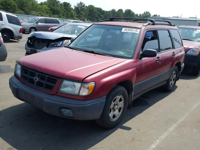 JF1SF6356XH735083 - 1999 SUBARU FORESTER L RED photo 2