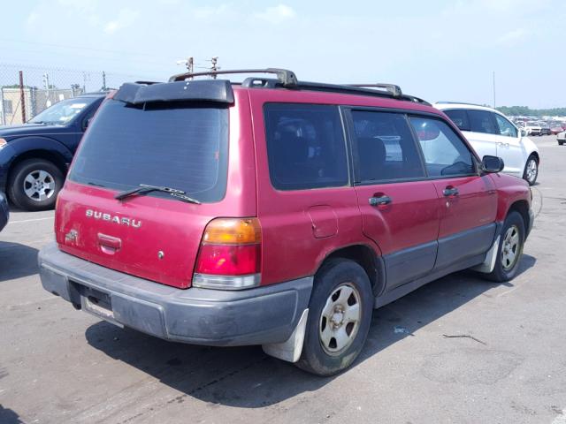 JF1SF6356XH735083 - 1999 SUBARU FORESTER L RED photo 4