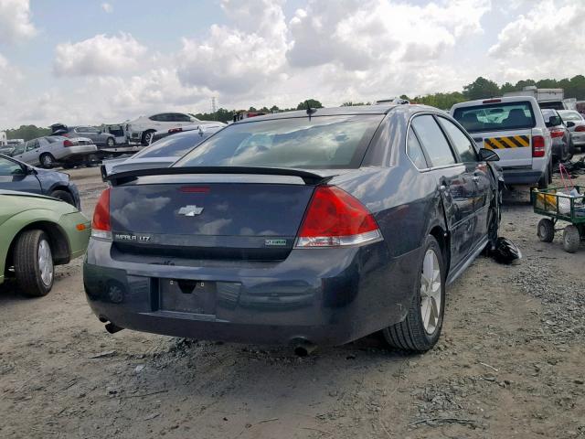 2G1WC5E36D1184624 - 2013 CHEVROLET IMPALA LTZ BLACK photo 4