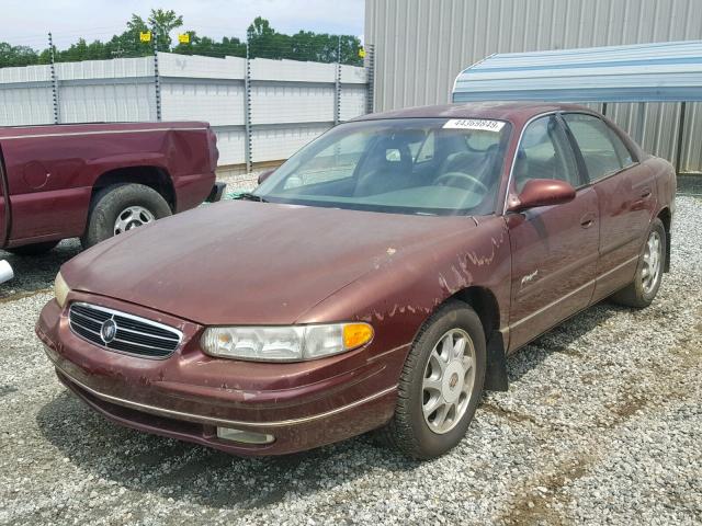 2G4WB52K8X1466785 - 1999 BUICK REGAL LS BURGUNDY photo 2