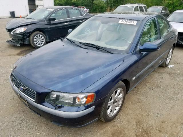 YV1RS61T432238496 - 2003 VOLVO S60 BLUE photo 2