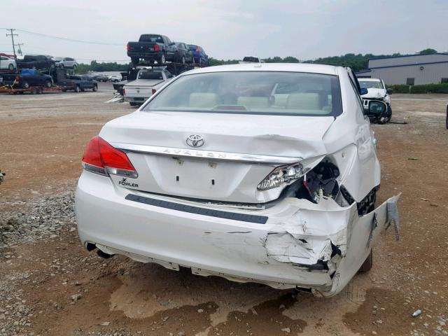 4T1BK3DB8CU457194 - 2012 TOYOTA AVALON BAS WHITE photo 9