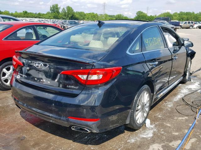 5NPE34AF4FH129393 - 2015 HYUNDAI SONATA SPO BLACK photo 4