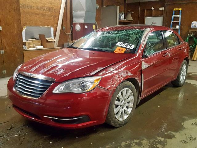 1C3CCBBB0CN207899 - 2012 CHRYSLER 200 TOURIN RED photo 2