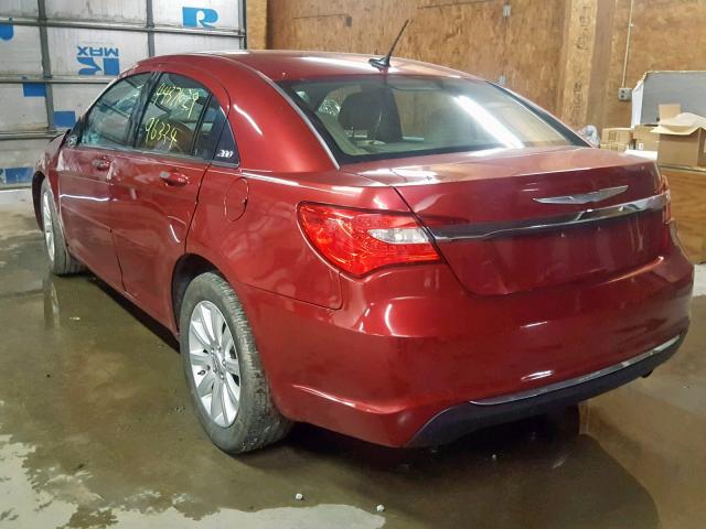 1C3CCBBB0CN207899 - 2012 CHRYSLER 200 TOURIN RED photo 3