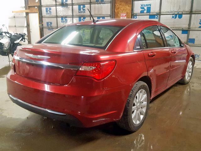 1C3CCBBB0CN207899 - 2012 CHRYSLER 200 TOURIN RED photo 4