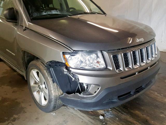 1C4NJDBB3DD222720 - 2013 JEEP COMPASS SP GRAY photo 9