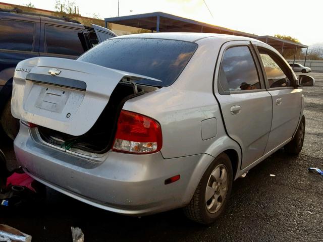 KL1TD56626B677825 - 2006 CHEVROLET AVEO BASE Күміс фото 4