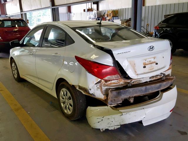 KMHCT4AE6GU073118 - 2016 HYUNDAI ACCENT SE WHITE photo 3