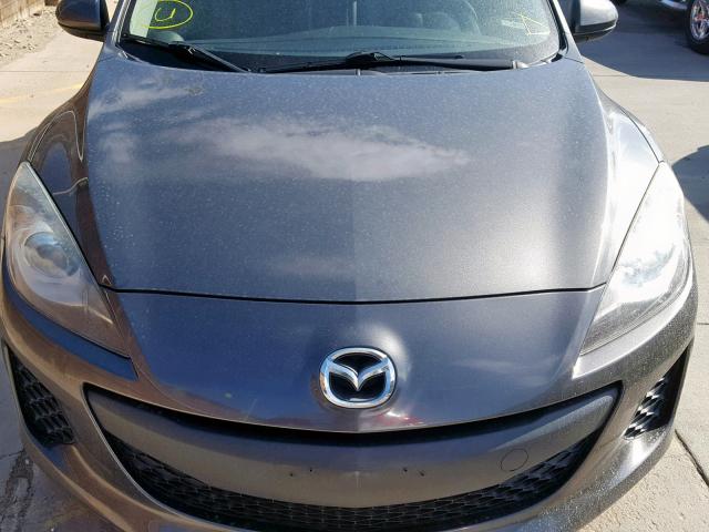 JM1BL1M70C1671924 - 2012 MAZDA 3 I GRAY photo 9