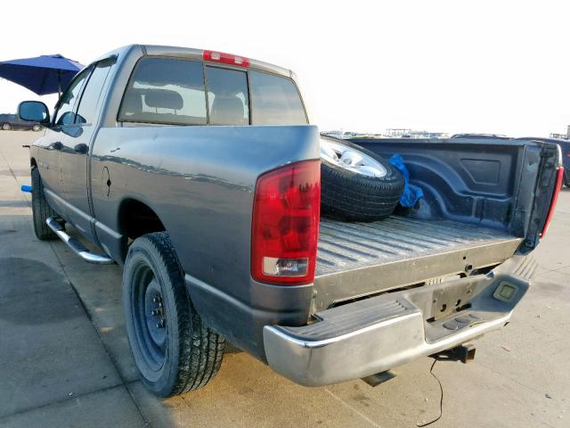 1D7HA18N64S705200 - 2004 DODGE RAM 1500 S GRAY photo 3