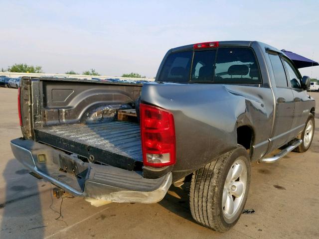 1D7HA18N64S705200 - 2004 DODGE RAM 1500 S GRAY photo 4