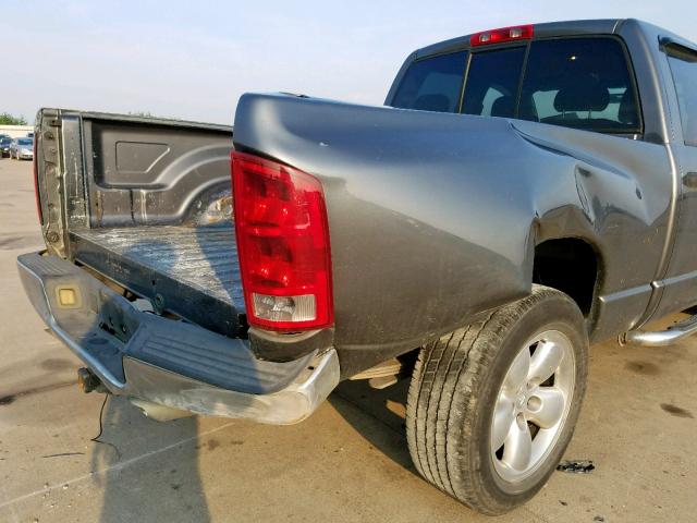 1D7HA18N64S705200 - 2004 DODGE RAM 1500 S GRAY photo 9