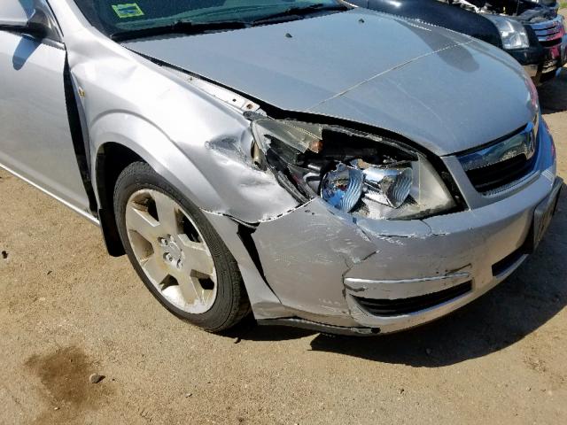 1G8ZS57B39F105772 - 2009 SATURN AURA XE SILVER photo 9