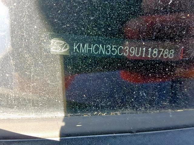 KMHCN35C39U118788 - 2009 HYUNDAI ACCENT SE RED photo 9