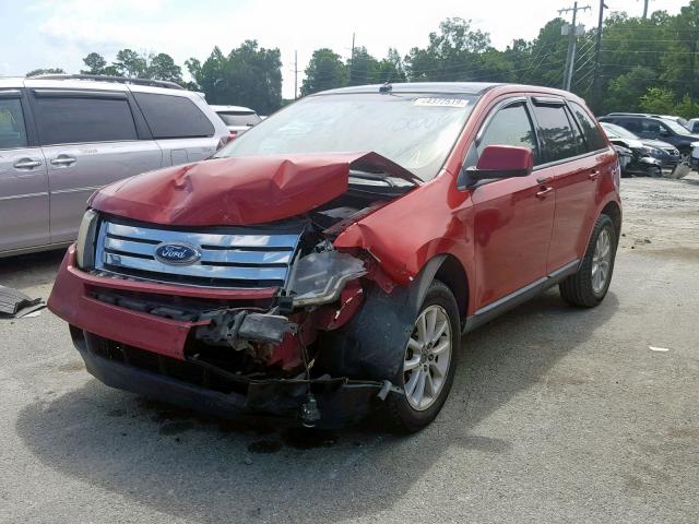 2FMDK38C47BA57897 - 2007 FORD EDGE SEL MAROON photo 2